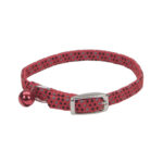 LI’L PALS Elasticated Safety Kitten Collar with Reflective Threads, Red