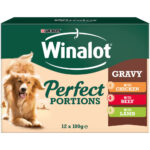 WINALOT Perfect Portions in Gravy Pouch Multipack, 12x100g