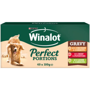 WINALOT Meaty Chunks in Gravy Pouch Megapack, 40x100g