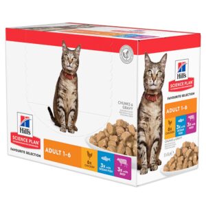 HILLS Adult Favourites Multipack Pouch, 12x85g