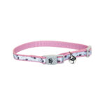LAZERBRITE Reflective Adjustable Breakaway Cat Collar, Pink