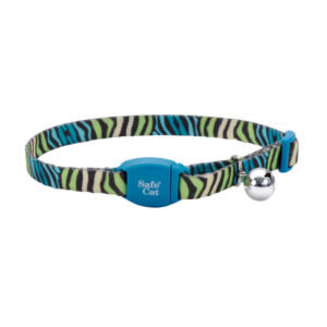 SAFE CAT Collar with Magnetic Buckle, Zebra