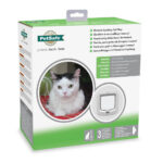 PETSAFE 4-Way Manual Locking Cat Flap, White