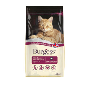 BURGESS Mature Cat Turkey & Cranberry, 1.4kg