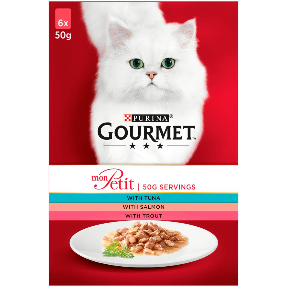 GOURMET Mon Petit Fish Pouch Multipack, 6x50g GOURMET Mon Petit Fish Pouch Multipack, 6x50g
