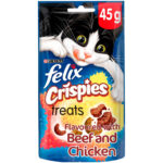 FELIX Crispies Treats, Beef & Chicken 45g