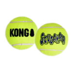 AIR KONG Squeaker Tennis Ball, Large 2 Pack
