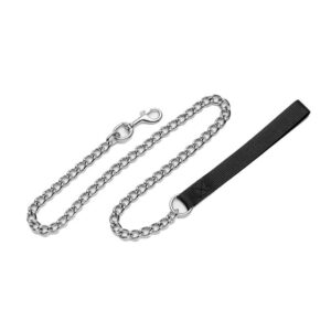 TITAN Fine Chain Lead 4ft Black Handle