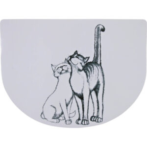 TRIXIE Grey Pussy Cat Place Mat, 40x30cm