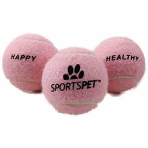 SPORTSPET Tennis Ball Pink 6.5cm, 3pk
