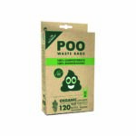 M-PETS Biodegradable Waste Bags with Handles, 120 Pack
