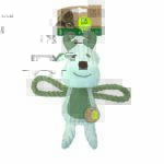 M-PETS Rune Deer Eco Dog Toy, Green/White