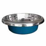 BLUE PAW Easy Grip Bowl With Rubber Base, Teal