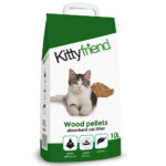 KITTYFRIEND Wood Pellets Litter, 10-Litre