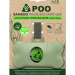 Bamboo Biodegradable Waste Bag Dispenser