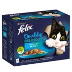 FELIX Doubly Delicious Ocean Recipes in Jelly Pouch, 12x100g