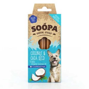 SOOPA Dental Sticks, Coconut & Chia Seed