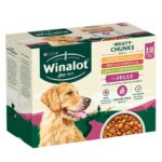 WINALOT Grain Free Meaty Chunks Dog Food, 12x100g