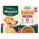 WINALOT Grain Free Meaty Chunks Dog Food, 12x100g
