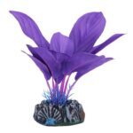 BETTA Silk Purple Plant for Aquarium, 13cm