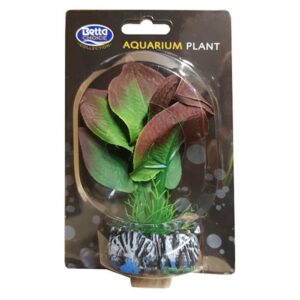 BETTA Silk Green Plant for Aquarium, 13cm