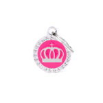 MY FAMILY Pink Glam Crown ID Tag