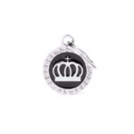 MY FAMILY Black Glam Crown ID Tag