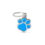 MY FAMILY Paw Light Blue ID Tag