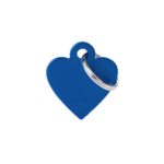MY FAMILY Small Blue Heart Tag