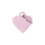 MY FAMILY Smal Pink Heart Aluminium ID Tag