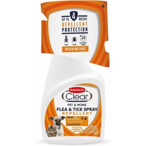 BOB MARTIN Clear Flea & Tick Spray for Pet/Home, 300ml