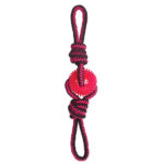 M-PETS Large Prickly Ball & Rope Trio Dog Toy
