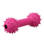 M-PETS Ida Rubber Prickly Dumbbell Treat Dispenser Dog Toy