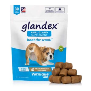 GLANDEX Anal Gland Supplement, Soft Chews 30 Pack