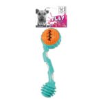 M-PETS Flyer Dumbbell Dog Toy with Treat Dispenser