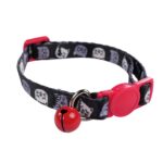 M-PETS Zany Eco Cat Collar, Black & Red