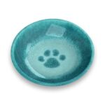 Paw Cat Saucer, Reactive Blue