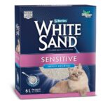 WHITE SAND Sensitive Cat Litter, 6 Litre
