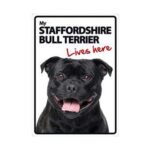 My Staffie Lives Here Sign