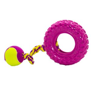 TUFFS Fling & Chew Tyre Dog Toy, Large