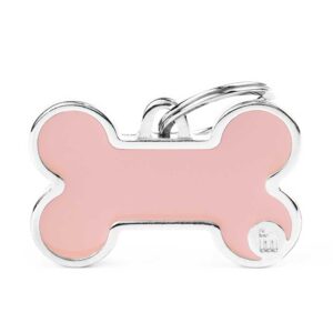 MY FAMILY Big Bone Pink ID Tag