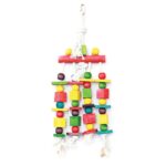 HAPPY PET Parrot Toy Blocks ‘n’ Beads