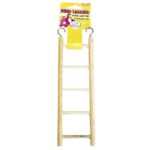 HAPPY PET Wooden Bird Ladder, 5 Step