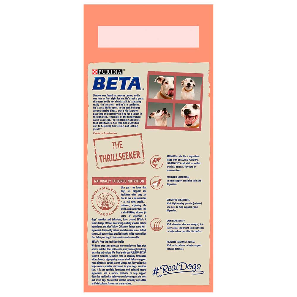BETA Adult Sensitive Salmon Dog Food, 2kg