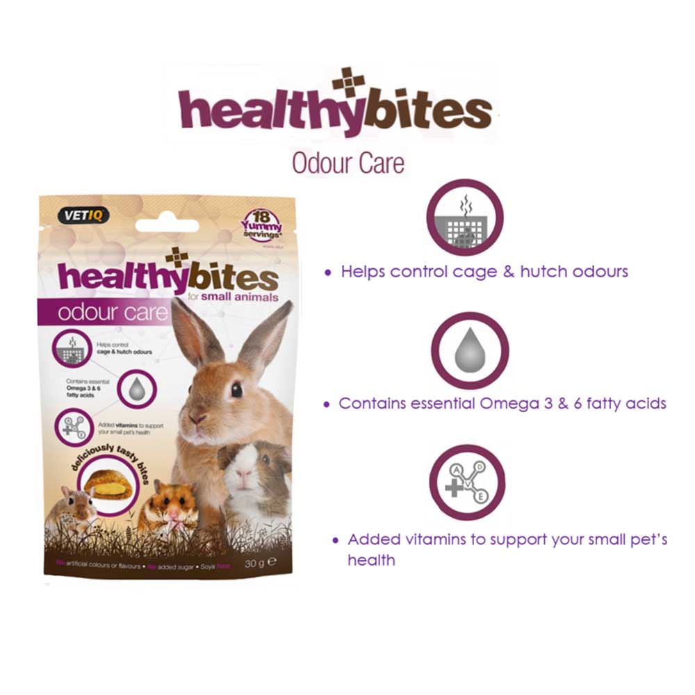 VetIQ Healthy Bites Odour Care for Small Animals, 30g