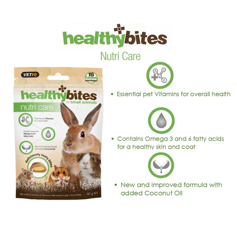 VetIQ Healthy Bites Nutri Care for Small Animals, 30g