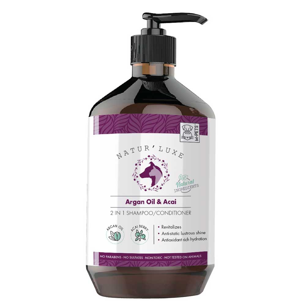 M-PETS Natur’Luxe Argan Oil & Acai 2-in-1 Shampoo & Conditioner