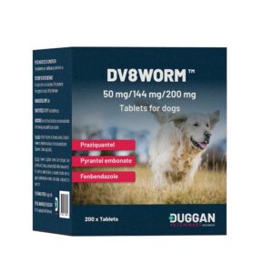 DV8 WORM Dog Worming Tablet, Single Dose