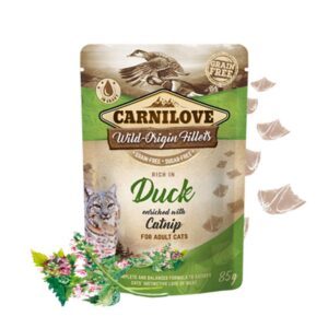 CARNILOVE Cat Pouch, Duck & Catnip
