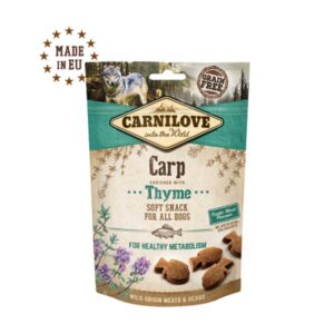 CARNILOVE Semi-Moist Dog Snack, Carp & Thyme